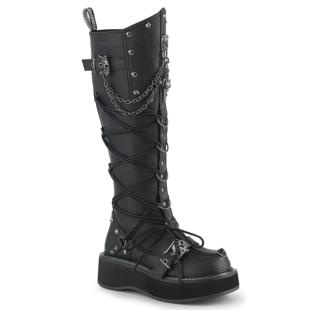 EMILY-221 Black Vegan Leather