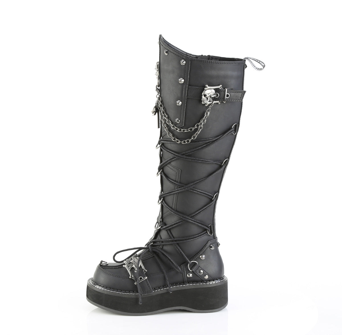EMILY-221 Black Vegan Leather