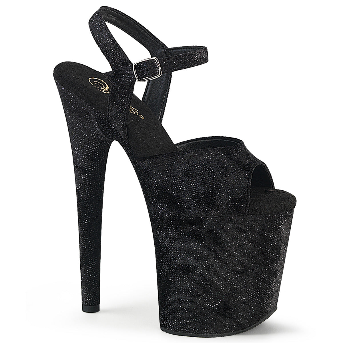 FLAMINGO-809WR Black Shimmering Fabric/Black