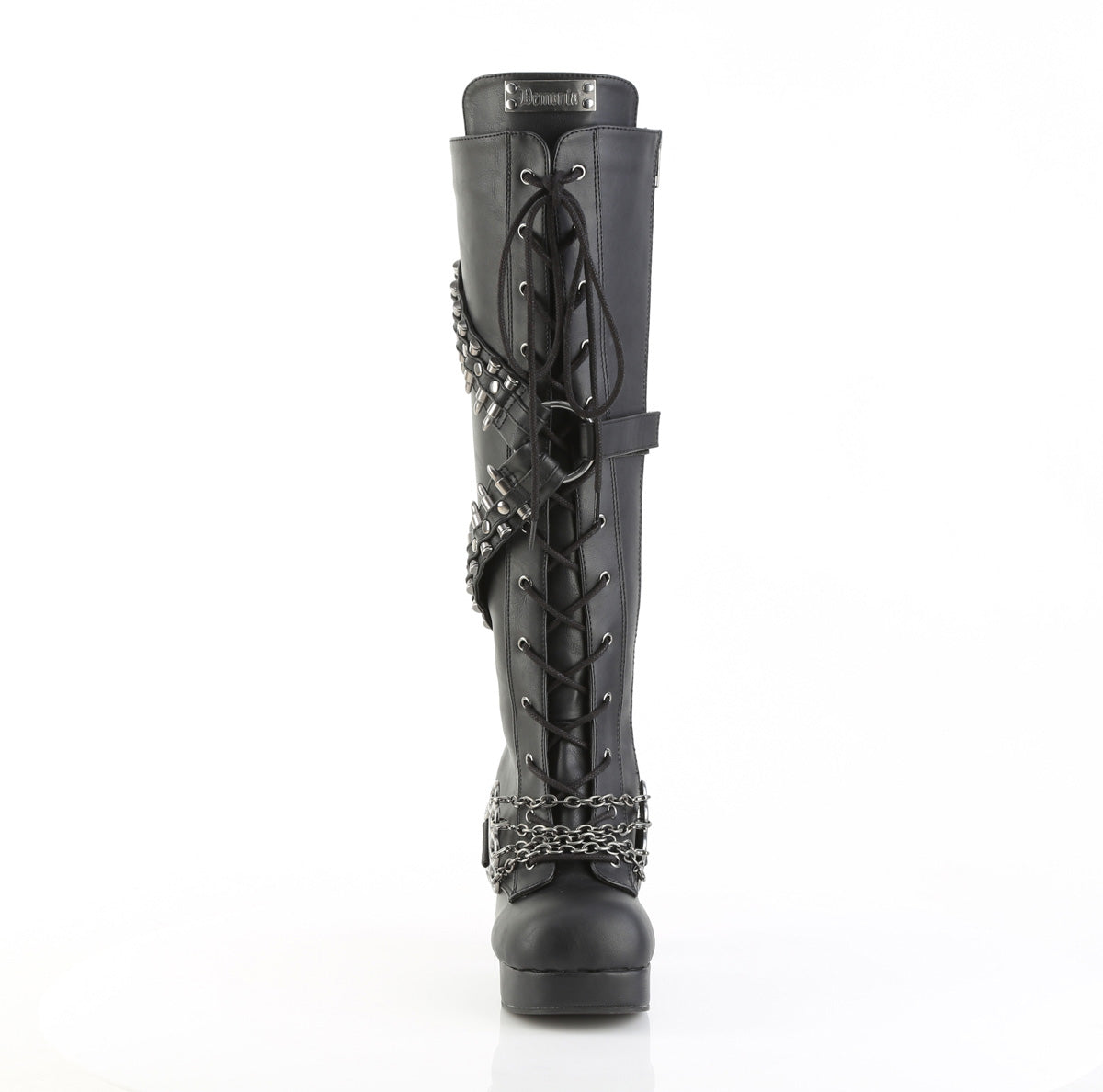 GOTHIKA-108 Black Vegan Leather