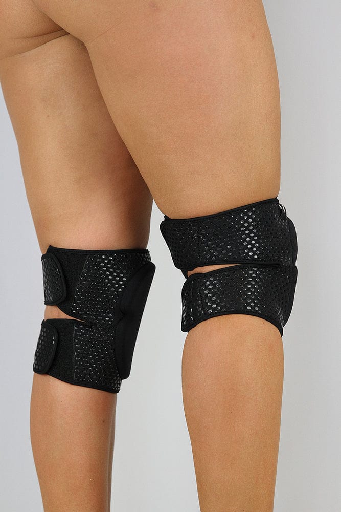 Velcro Grip Knee Pads - Black