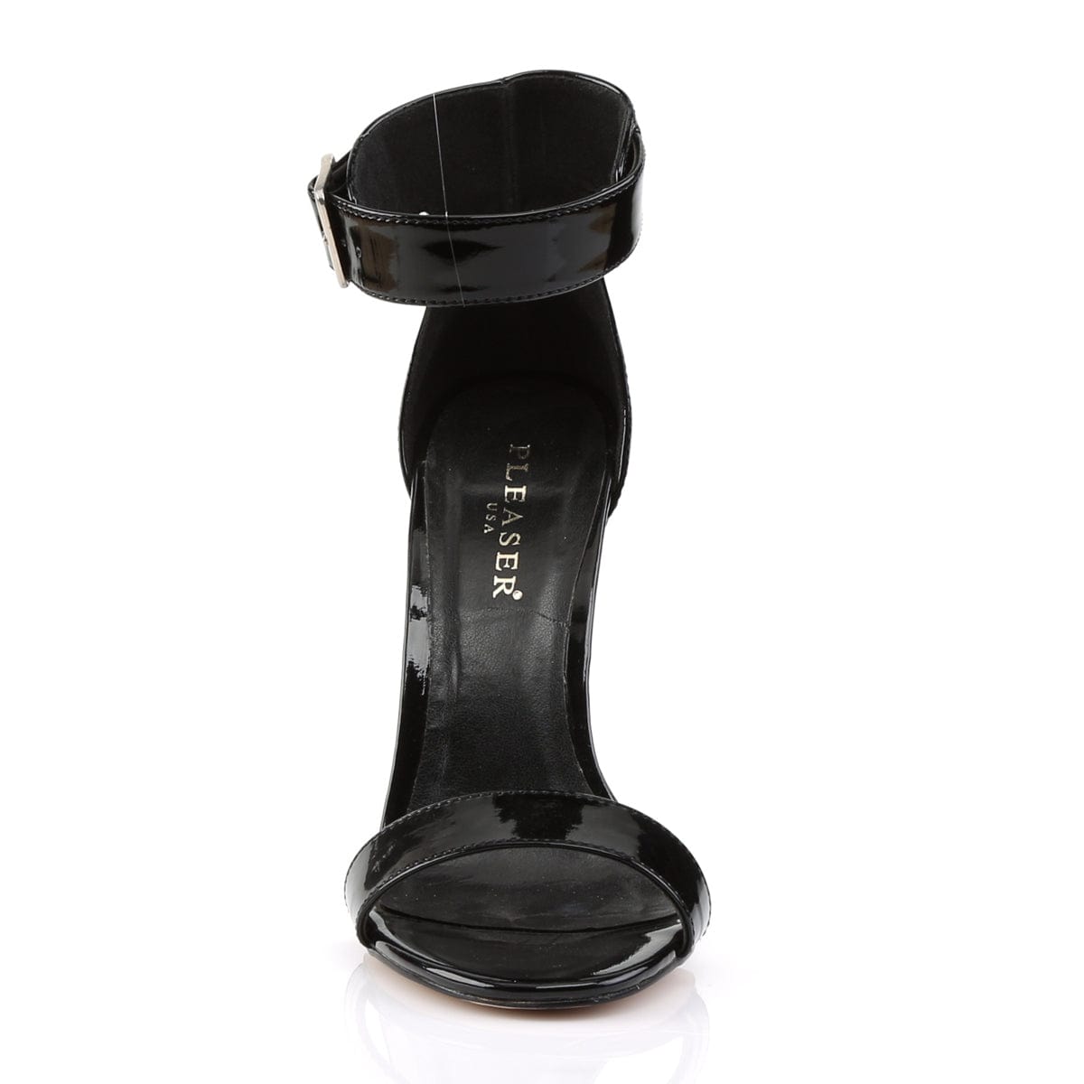 AMUSE-10 Black Patent Sandal Pleaser US Size (Women's): 5