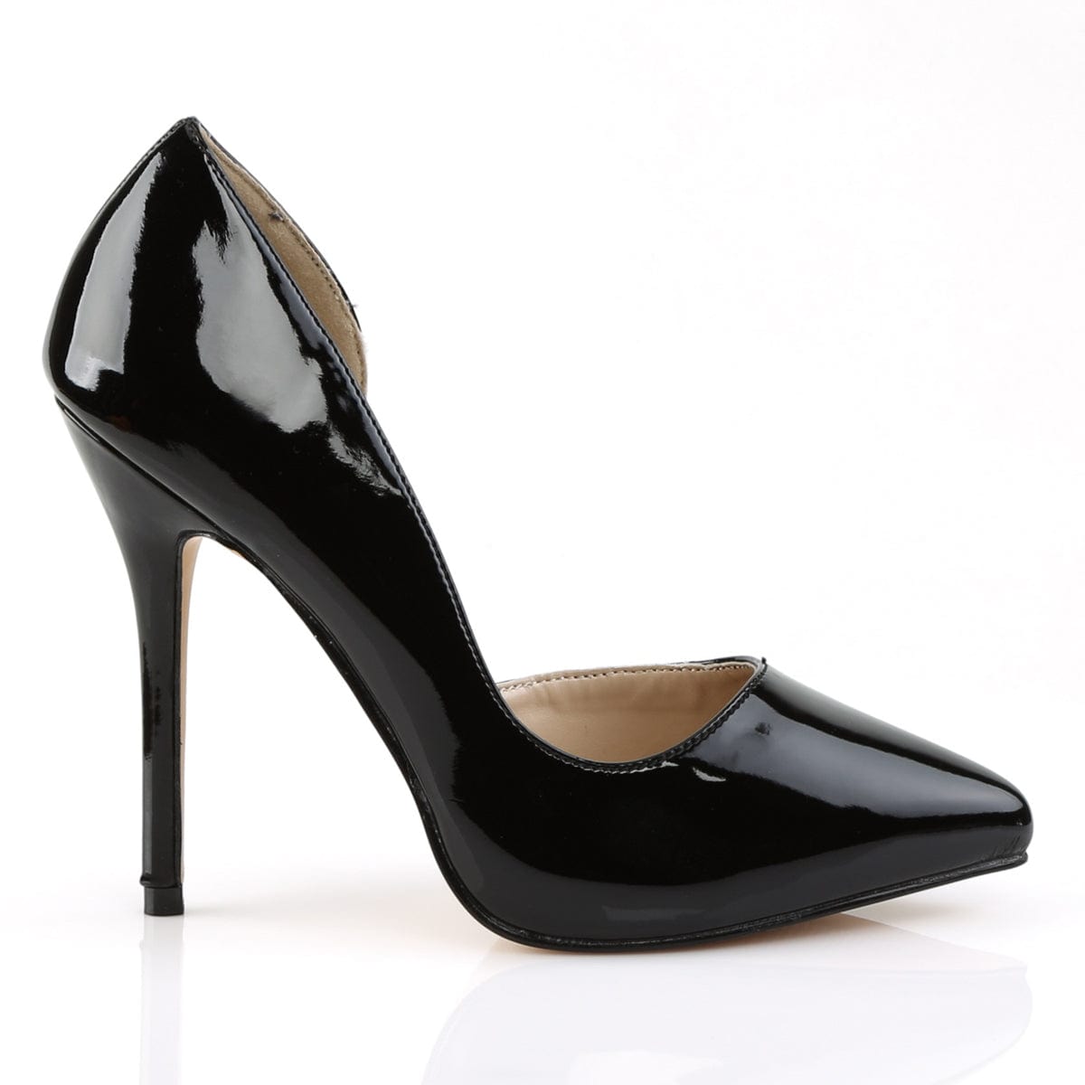AMUSE-22 Black Patent Pump Pleaser US Size (Women's): 5