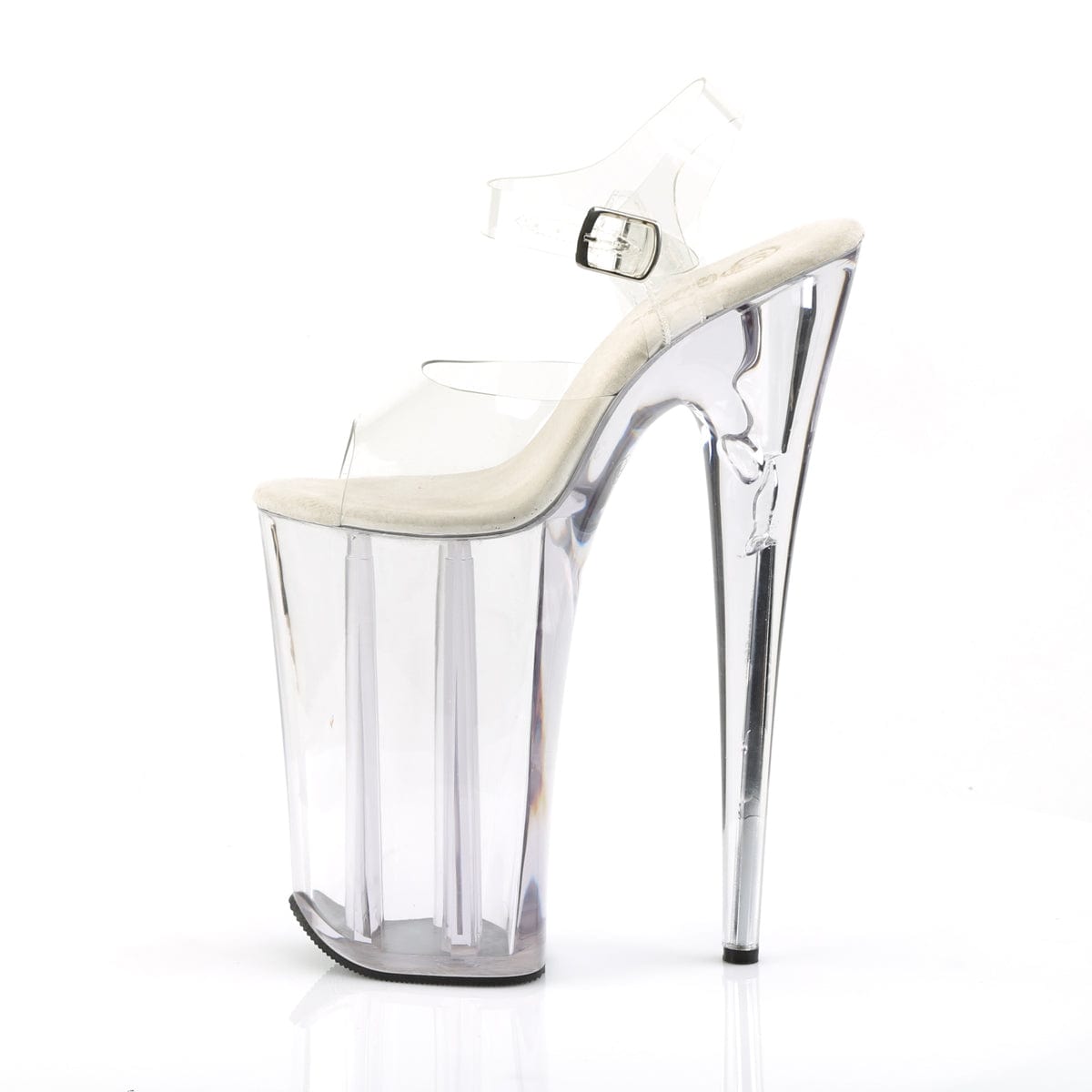 BEYOND-008 Clear/Clear Platform Sandal Pleaser US Size (Women's): 5