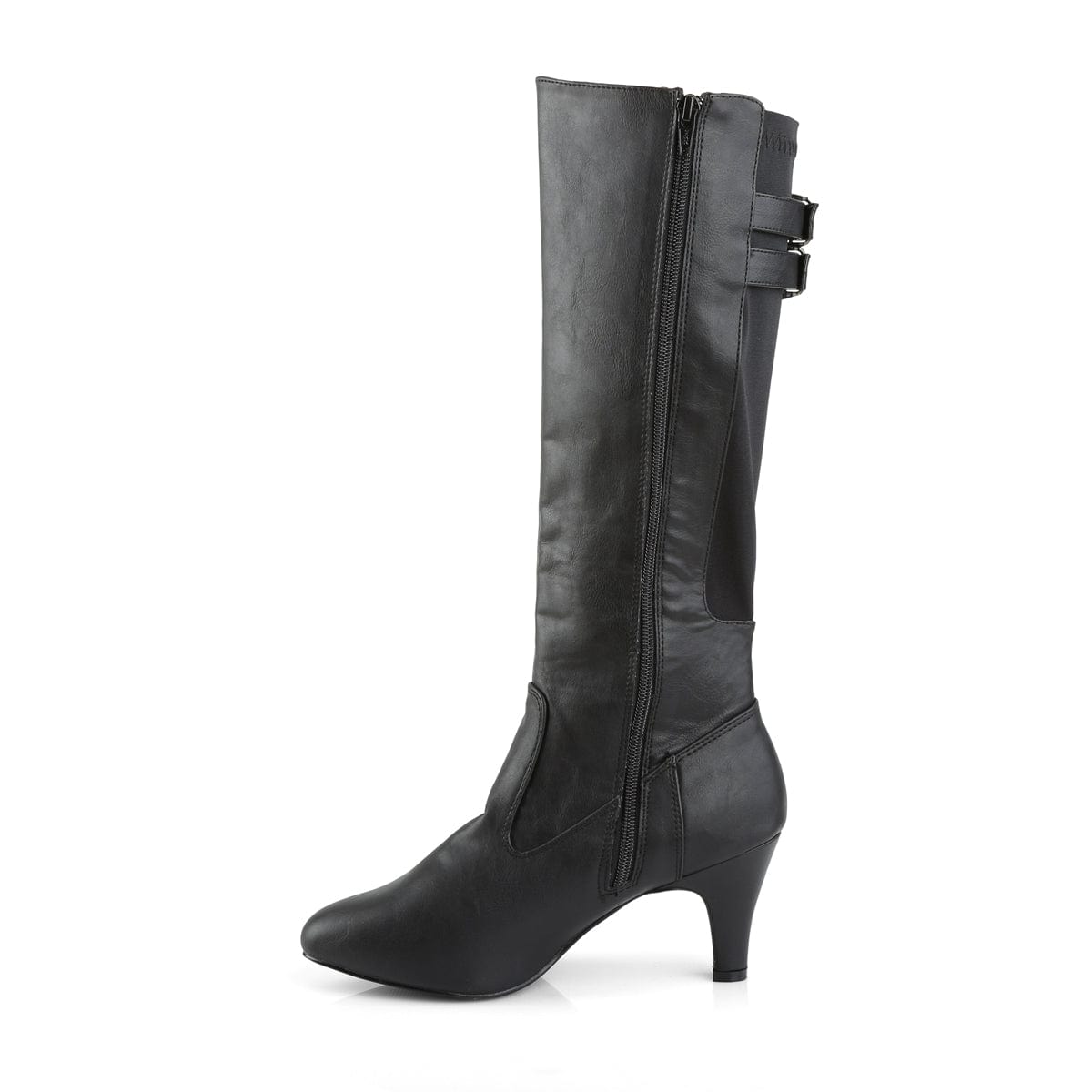 DIVINE-2018 Black Faux Leather CURRENT Pleaser Pink Label US Size (Women's): 9