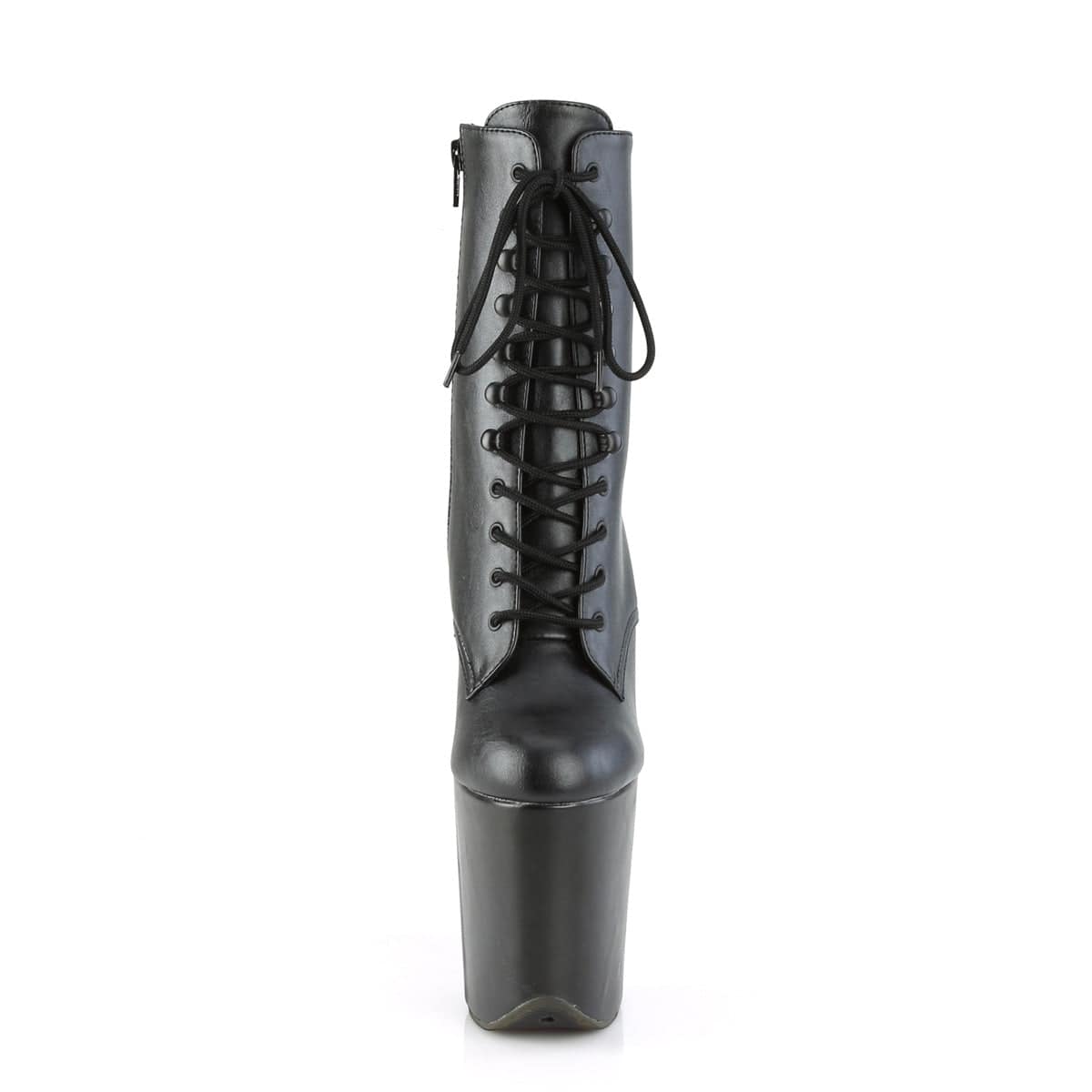 FLAMINGO-1020WR Black Faux Leather/Black Faux Leather Ankle Boot Pleaser US Size (Women's): 5