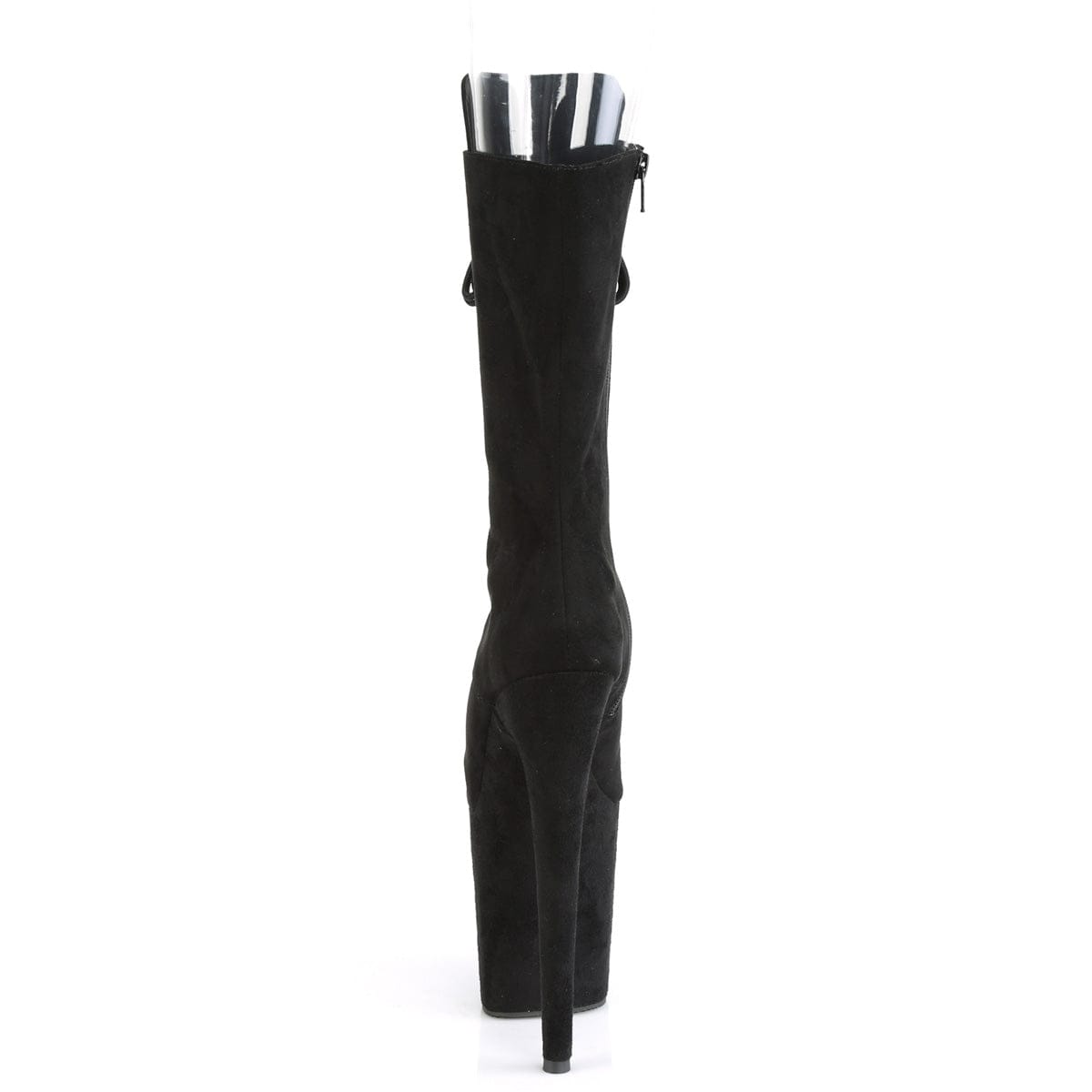 FLAMINGO-1051FS Black Faux Suede/Black Faux Suede Mid-Calf Boot Pleaser US Size (Women's): 5
