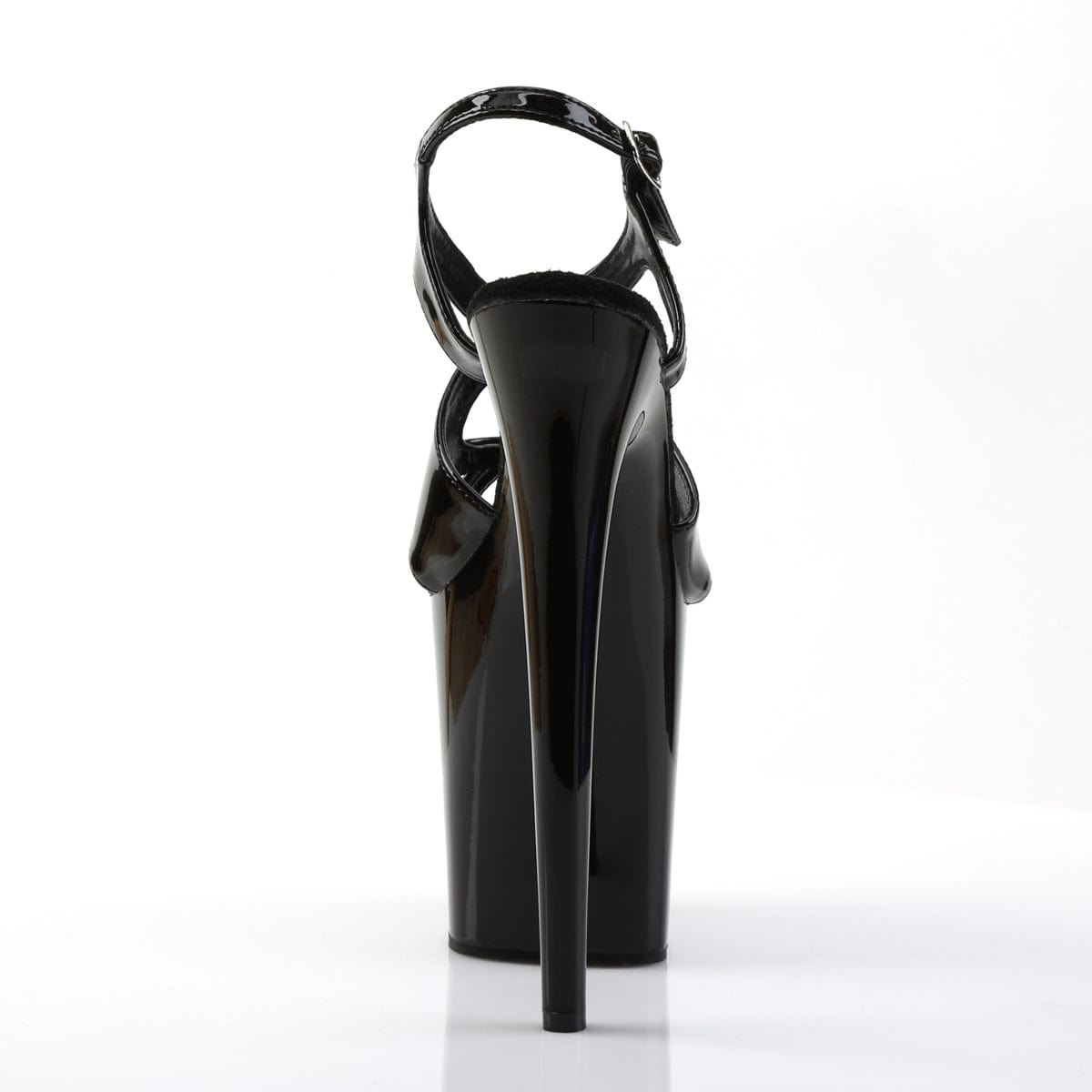 FLAMINGO-831 Black Patent/Black Platform Sandal Pleaser US Size (Women's): 5