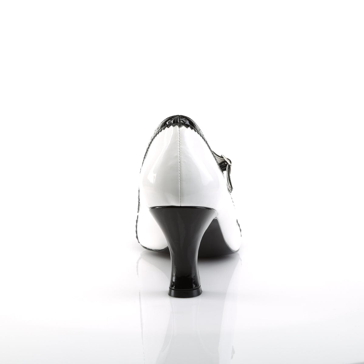 JENNA-06 White-Black Patent CURRENT Pleaser Pink Label US Size (Women's): 9