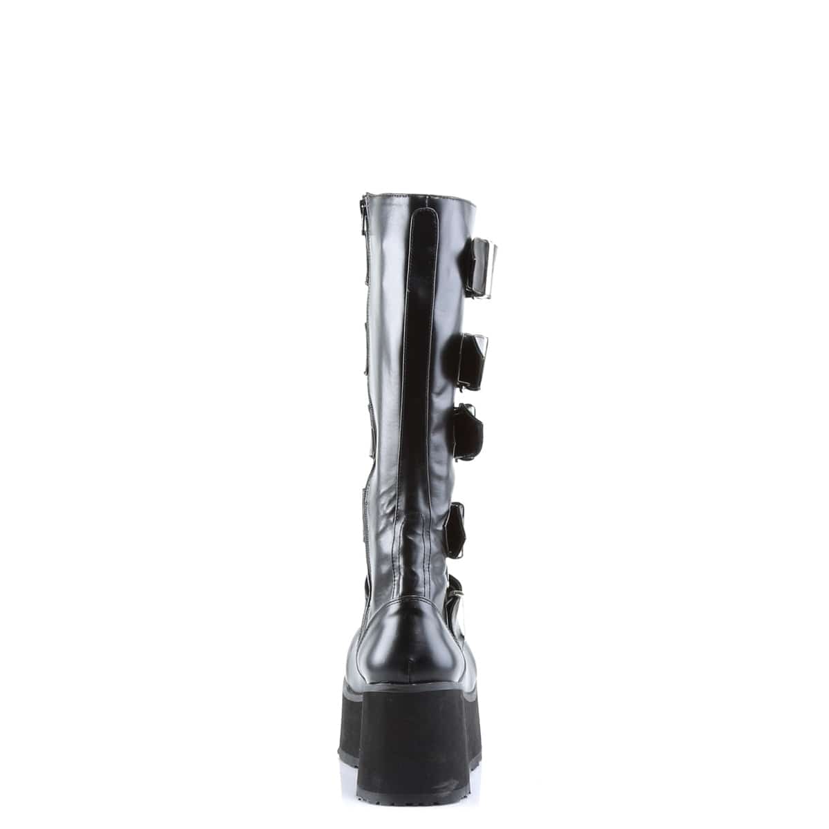 TRASHVILLE-518 Black Vegan Leather Knee Boot Demonia US Size (Unisex/Men's): 4