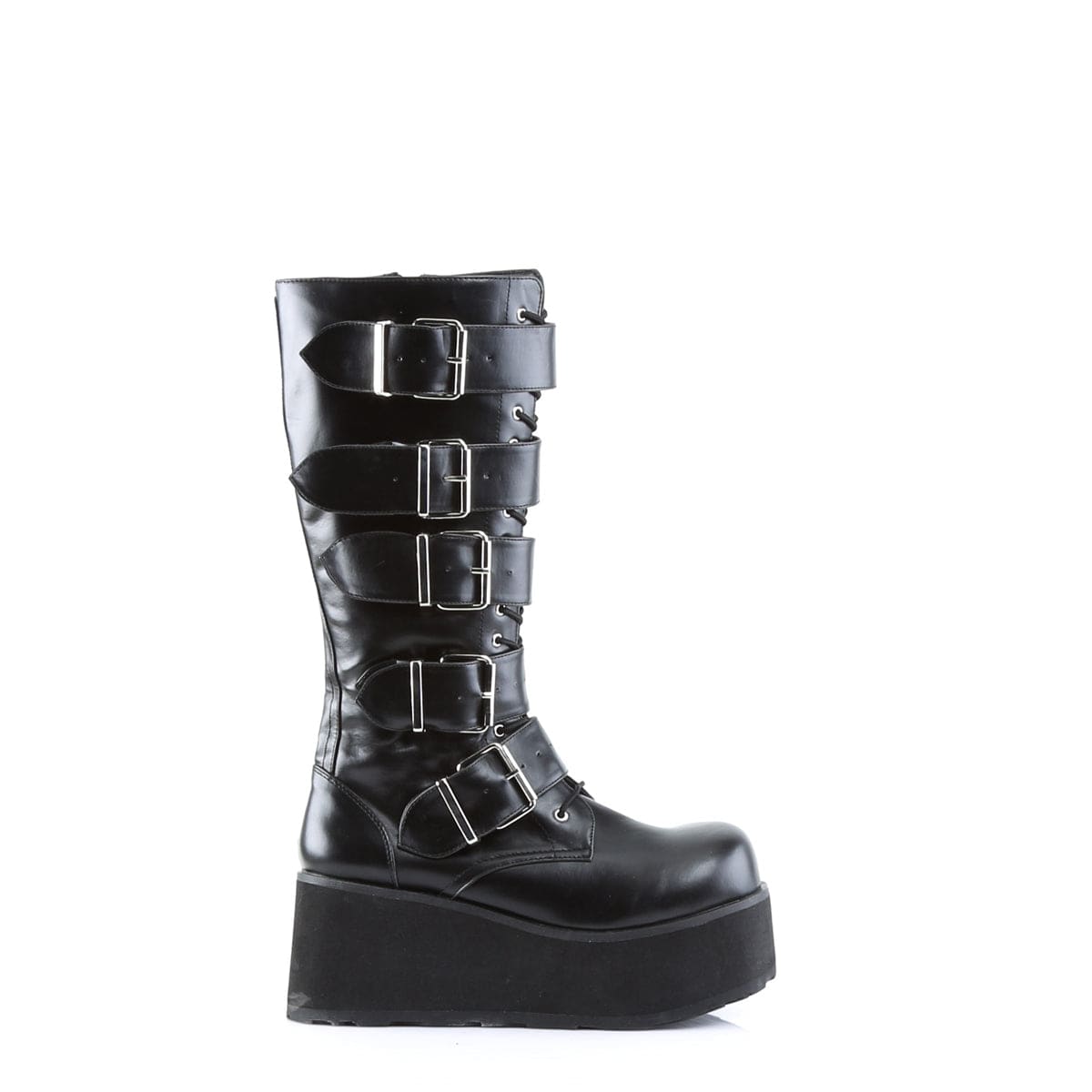 TRASHVILLE-518 Black Vegan Leather Knee Boot Demonia US Size (Unisex/Men's): 4