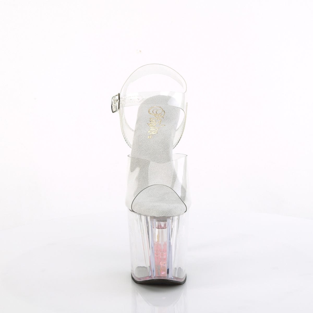 ENCHANT-708AQUA-01 Clear/Clear-Baby Pink Pleaser US Size (Women's): 5