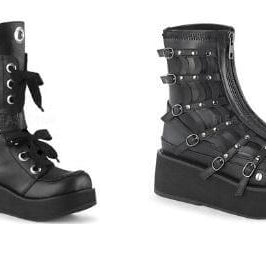 New Arrivals - Demonia Edition: stylish black platform boots perfect for festivals and alternative fashion.