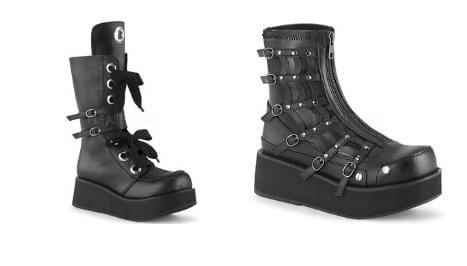 New Arrivals - Demonia Edition: stylish black platform boots perfect for festivals and alternative fashion.