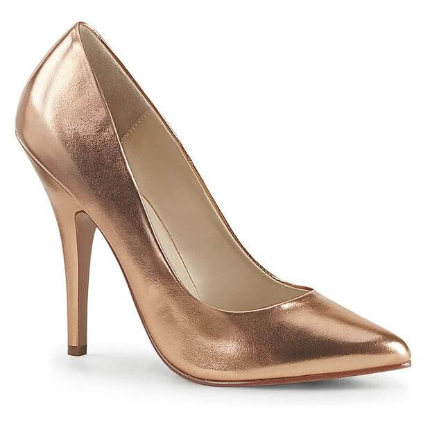 A New Year. A New You. Stylish rose gold high heel for festivals and pole dance events by Shoe Me.