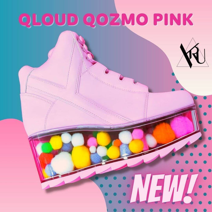 QLOUD QOZMO PINK YRU Shoes in vibrant colors, celebrating the launch of our new Melbourne store. Now Stocking YRU Shoes!!