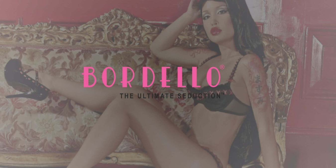 Bordello Heels & Shoes showcase vintage glamour and seductive style with bold, playful designs.