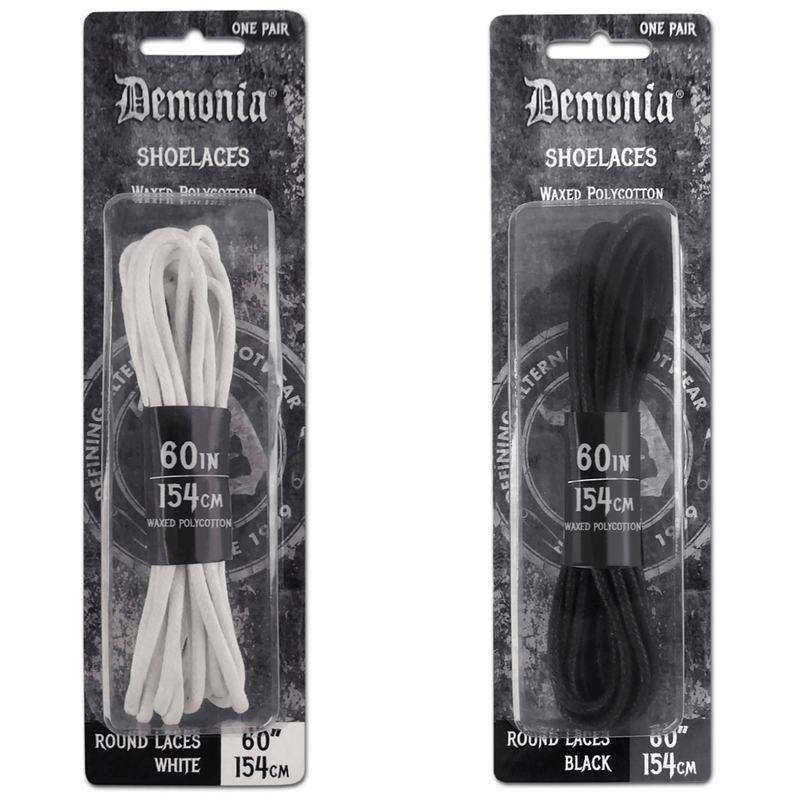 Demonia Waxed Round Boot Shoelaces