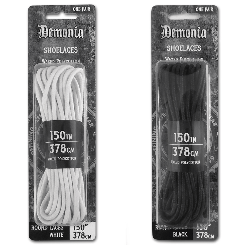 Demonia Waxed Round Boot Shoelaces