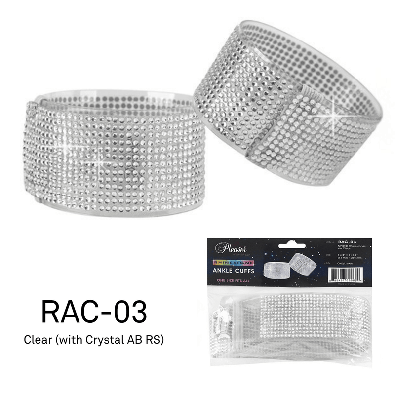 Accessories Pleaser Rhinestone Ankle Cuffs Clear