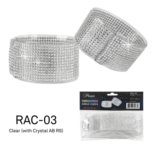 Accessories Pleaser Rhinestone Ankle Cuffs Clear