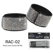 Accessories Pleaser Rhinestone Ankle Cuffs Black
