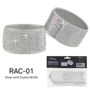 Accessories Pleaser Rhinestone Ankle Cuffs Silver