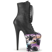 Accessories Pleaser Sock Style Platform Protectors Palm Tree Print