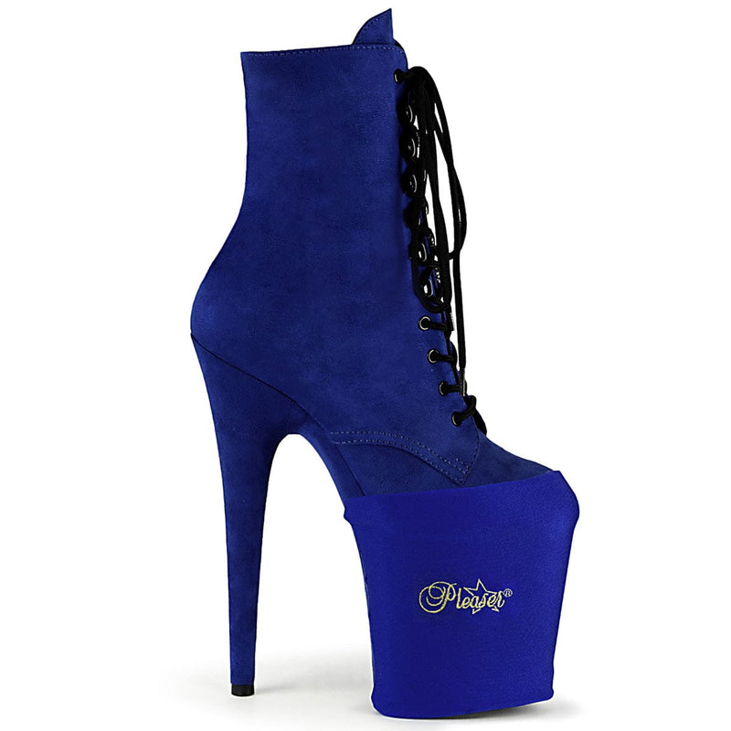 Accessories Pleaser Sock Style Platform Protectors Royal Blue Lycra