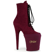 Accessories Pleaser Sock Style Platform Protectors Burgundy Lycra