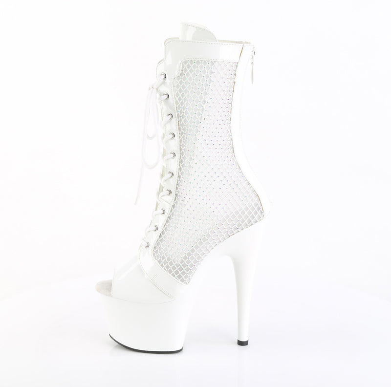 ADORE-1048RSNT Wht Pat-Mesh-Rhinestone/Wht