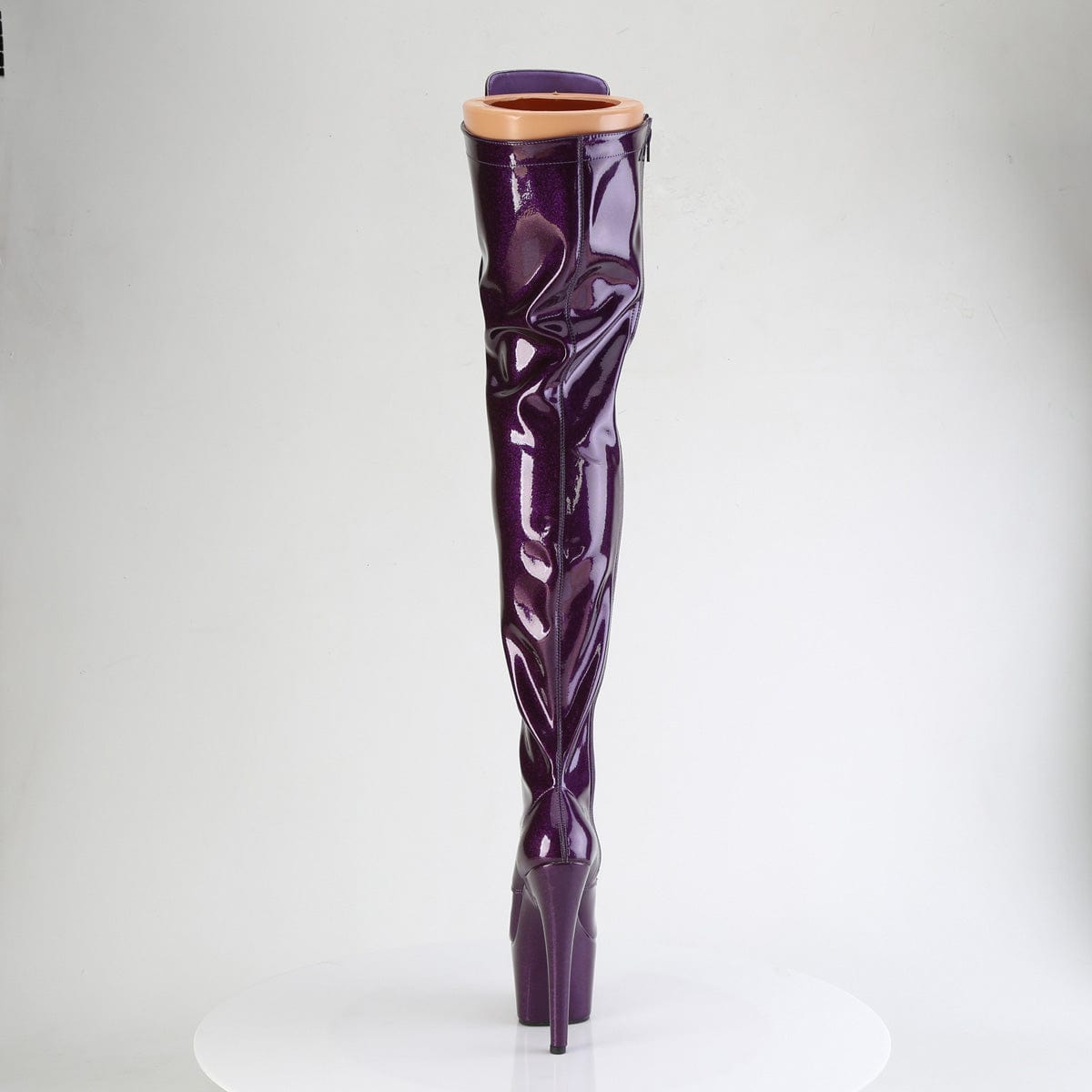 ADORE-3020GP Purple Glitter Pat Thigh Boots Pleaser US Size (Women's): 5