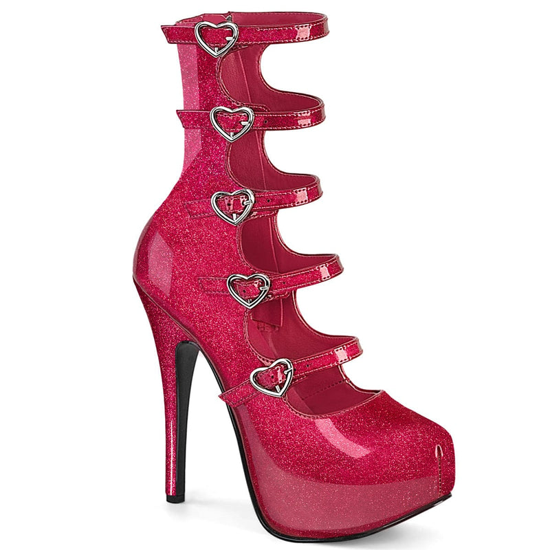Bordello TEEZE-23 Ankle Boot (Fuchsia Glitter Patent)
