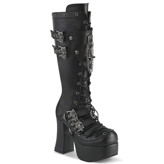 CHARADE-230 Black Vegan Leather