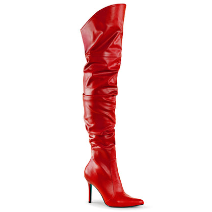 CLASSIQUE-3011 Red Faux Leather