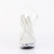 COCKTAIL-508RSI Clear/Clear-Silver AB RS Heels Fabulicious US Size (Women's): 5