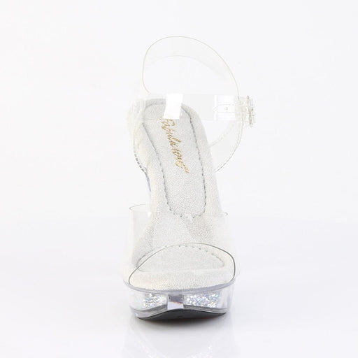 COCKTAIL-508RSI Clear/Clear-Silver AB RS Heels Fabulicious US Size (Women's): 5