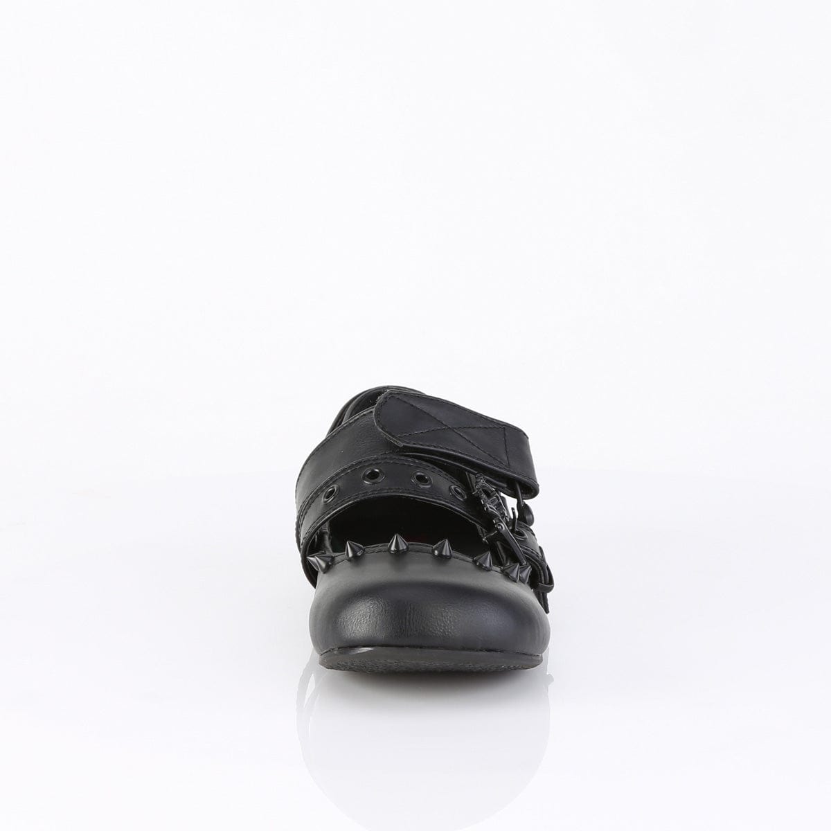 DAISY-08 Black Vegan Leather Flats Demonia US Size (Women's): 6