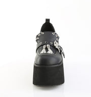 Demonia ASHES-38 Pump (Black Vegan Leather)