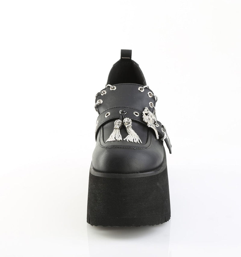 Demonia ASHES-38 Pump (Black Vegan Leather)