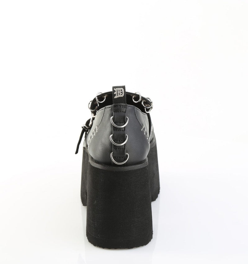 Demonia ASHES-38 Pump (Black Vegan Leather)
