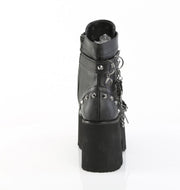 Demonia ASHES-52 Ankle Boot (Black Vegan Leather)