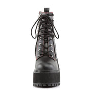 Demonia ASSAULT-100 Ankle Boot (Black Vegan Leather)