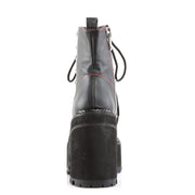 Demonia ASSAULT-100 Ankle Boot (Black Vegan Leather)