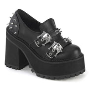 Demonia ASSAULT-38 Pump (Black Vegan Leather) 6