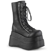 Demonia BEAR-265 Mid-Calf Boot (Black Vegan Leather)