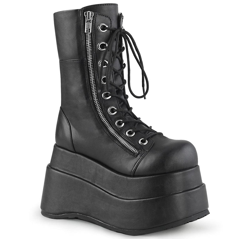Demonia BEAR-265 Mid-Calf Boot (Black Vegan Leather)