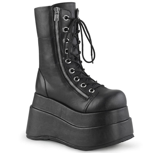 Demonia BEAR-265 Mid-Calf Boot (Black Vegan Leather)