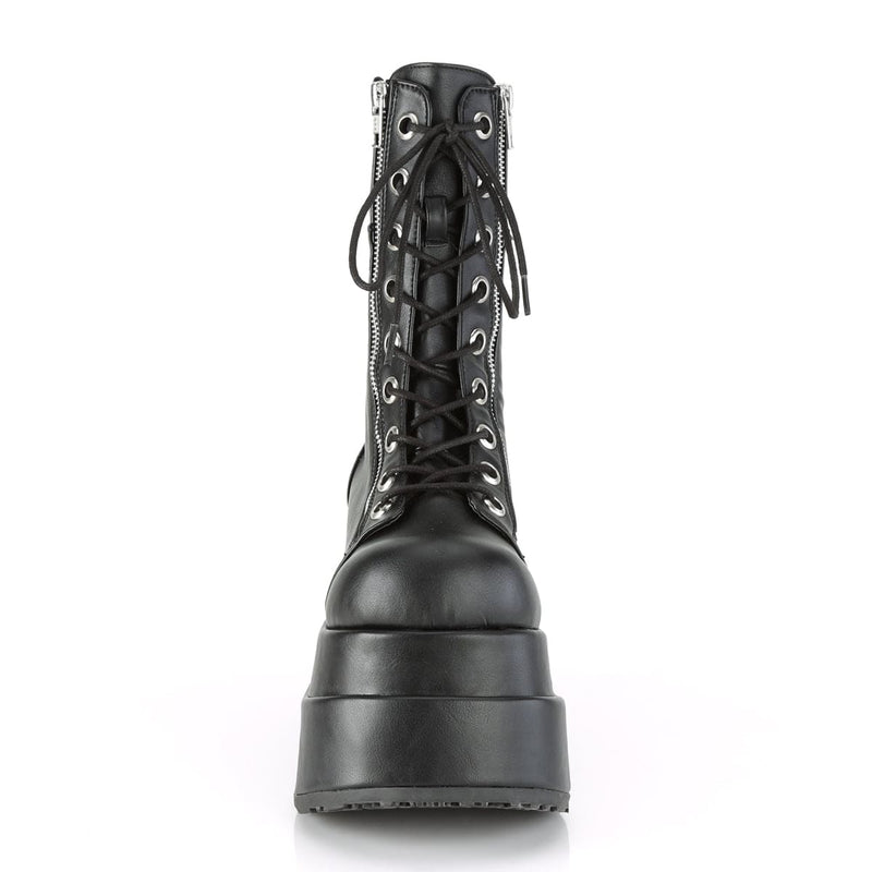 Demonia BEAR-265 Mid-Calf Boot (Black Vegan Leather)