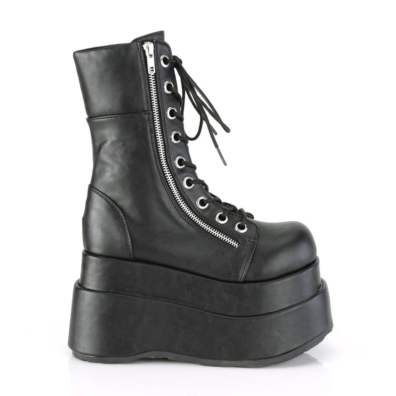 Demonia BEAR-265 Mid-Calf Boot (Black Vegan Leather)